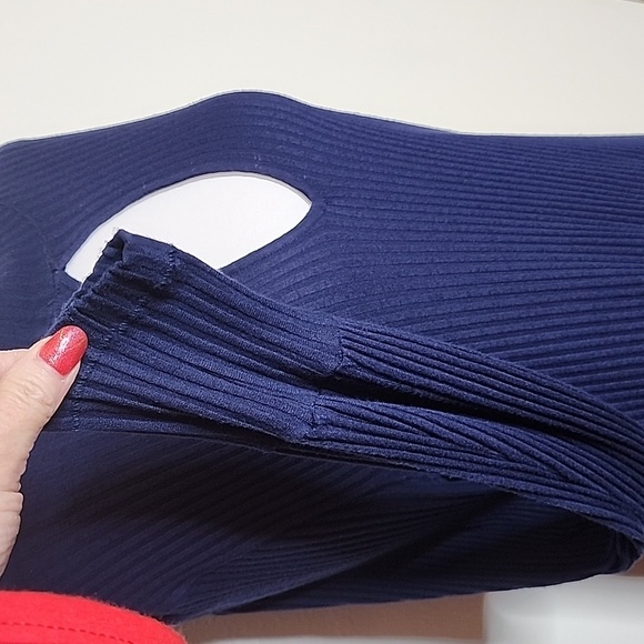 We the Free Navy Mini Dress Long Sleeve Bohemian Comfy Free People Spring Gypsy - Picture 4 of 11